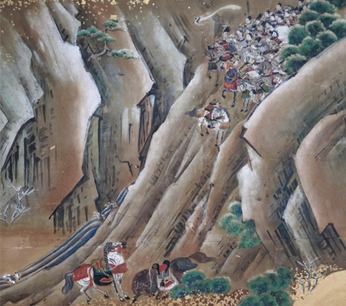 坂落とし 鴨越の坂落とし