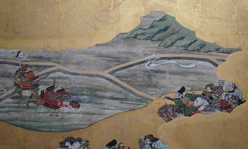 海上へ敗走する平家のイメージ