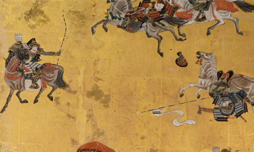 海上へ敗走する平家のイメージ